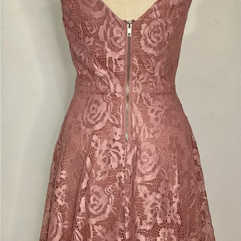 Speechless Floral Lace Midi Dress - Rose Pink Size XS - Picture 7 of 10